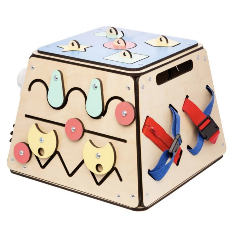 Montessori® Activity Board, Montessori Holzspielzeug, Lernspielzeug Montessori® by Busy Kids mehrfarbig