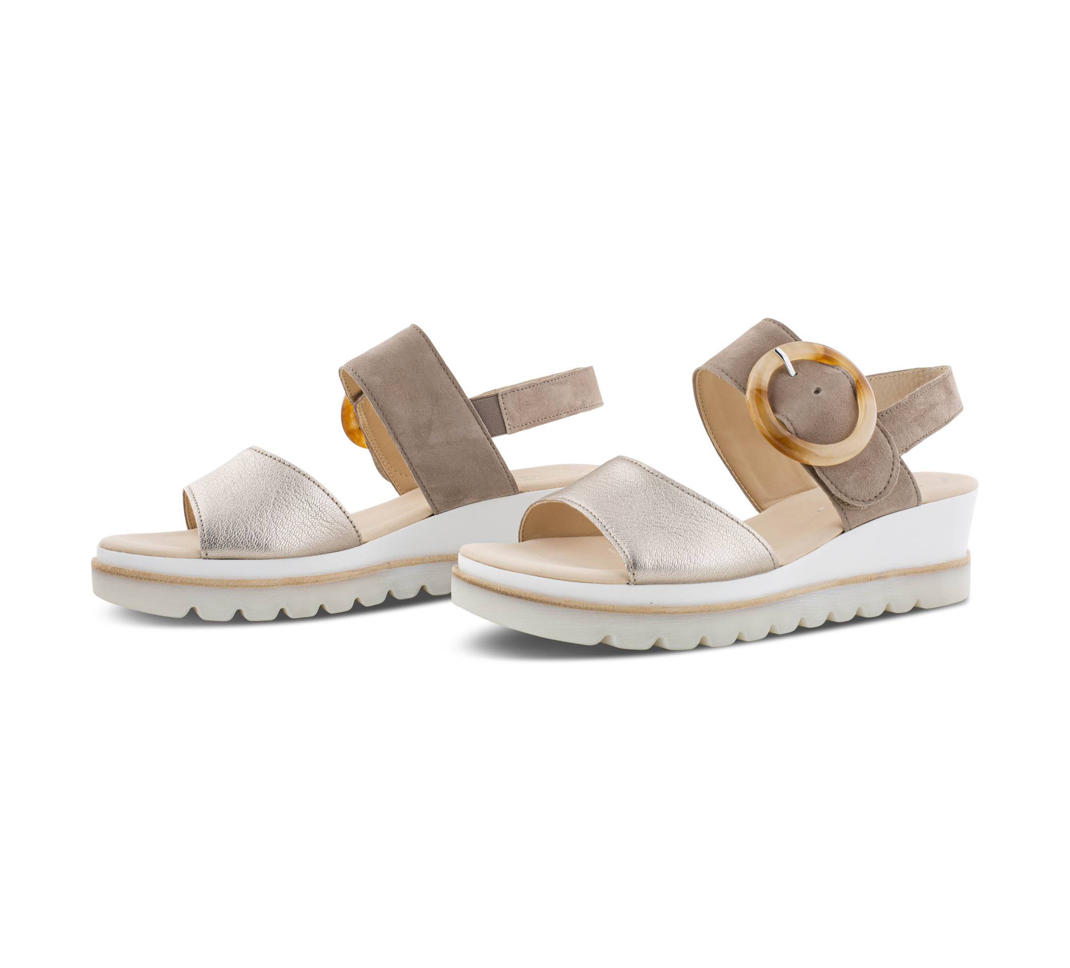 Gabor Best Fitting - Riemchensandalen silber