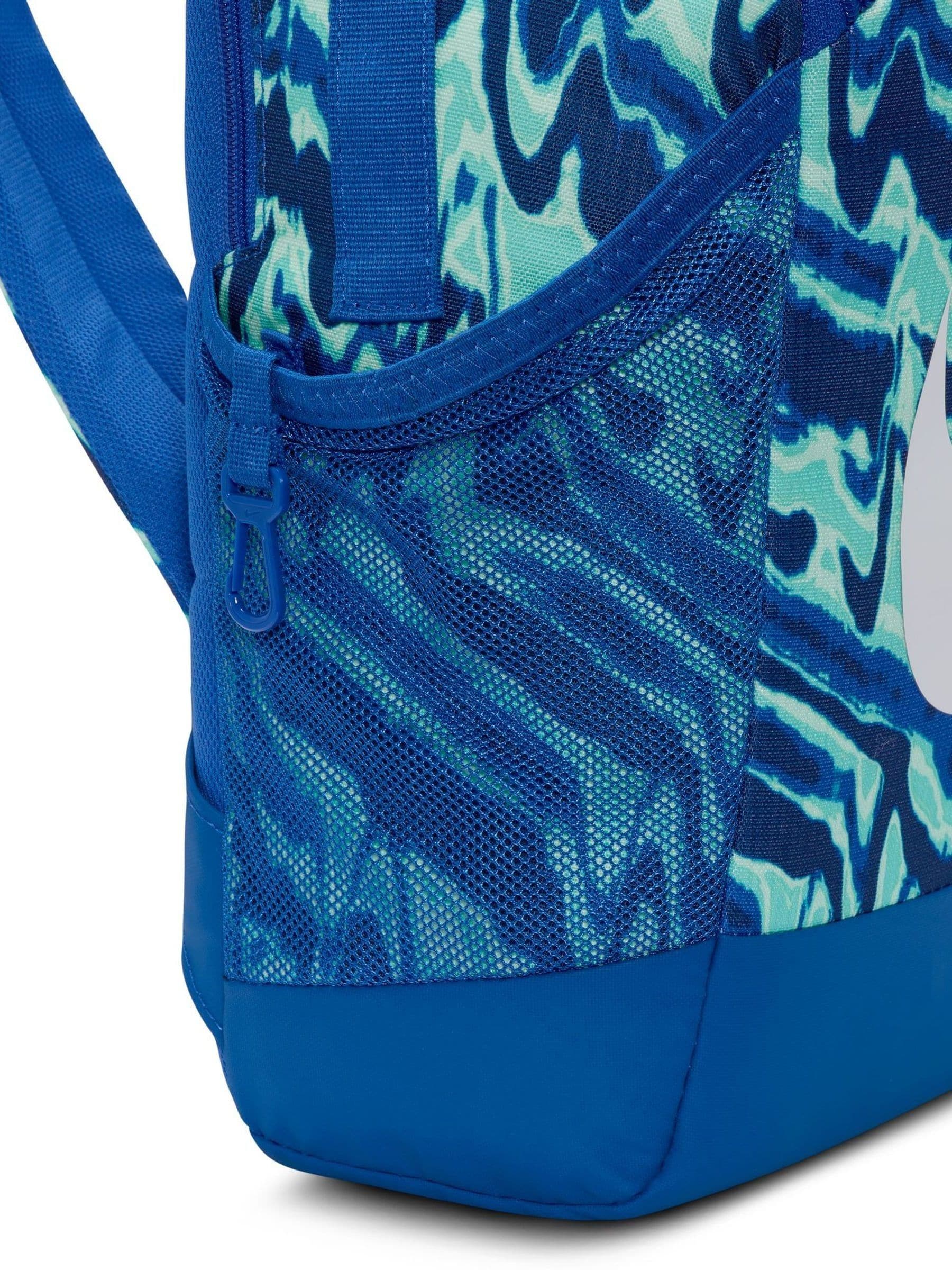 Koningsblauw - Nike Brasilia rugzak met all-over print