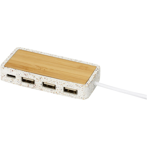 EgotierPro 124277 - Hub USB 2.0 Terrazzo