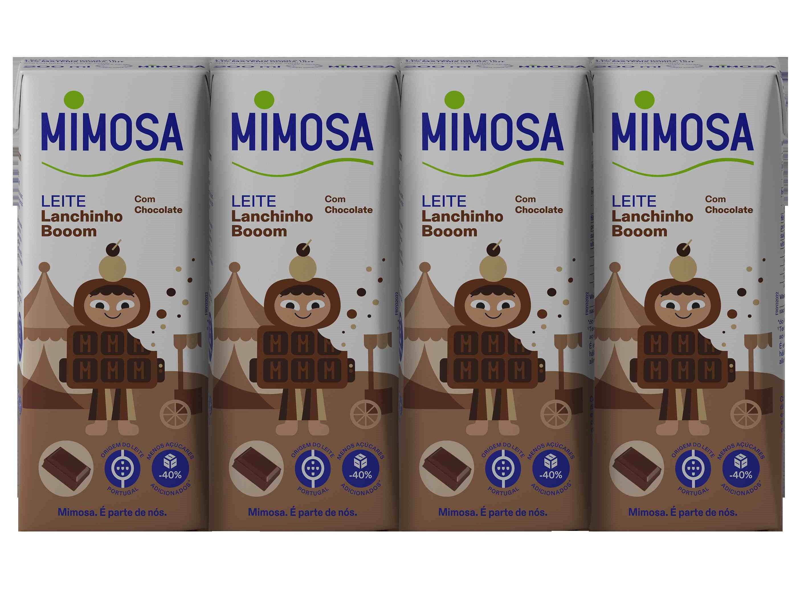 LEITE MIMOSA COM CHOCOLATE BEM ESSENCIAL 4X200ML