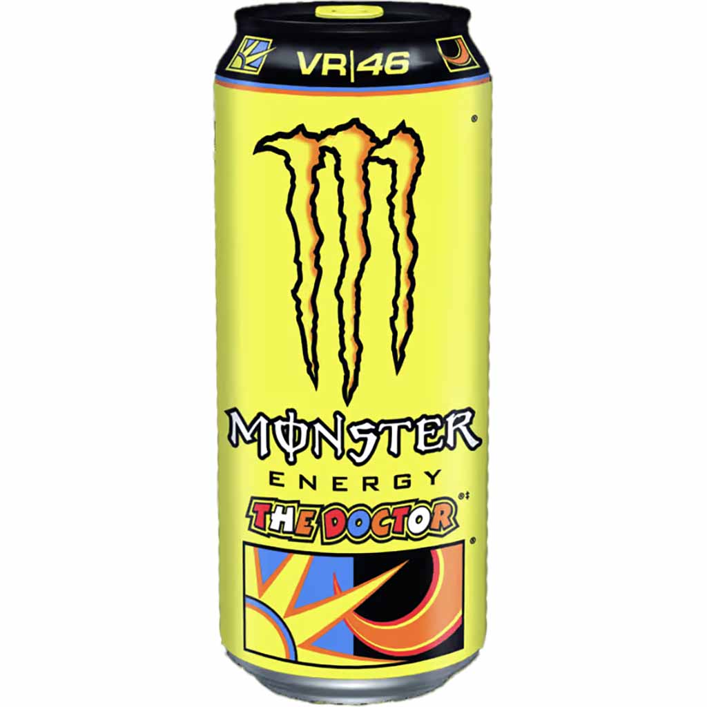 12x Monster Energy Rossi The Doctor VR|46 DOSE je 500ml = 6L MHD:28.2.26