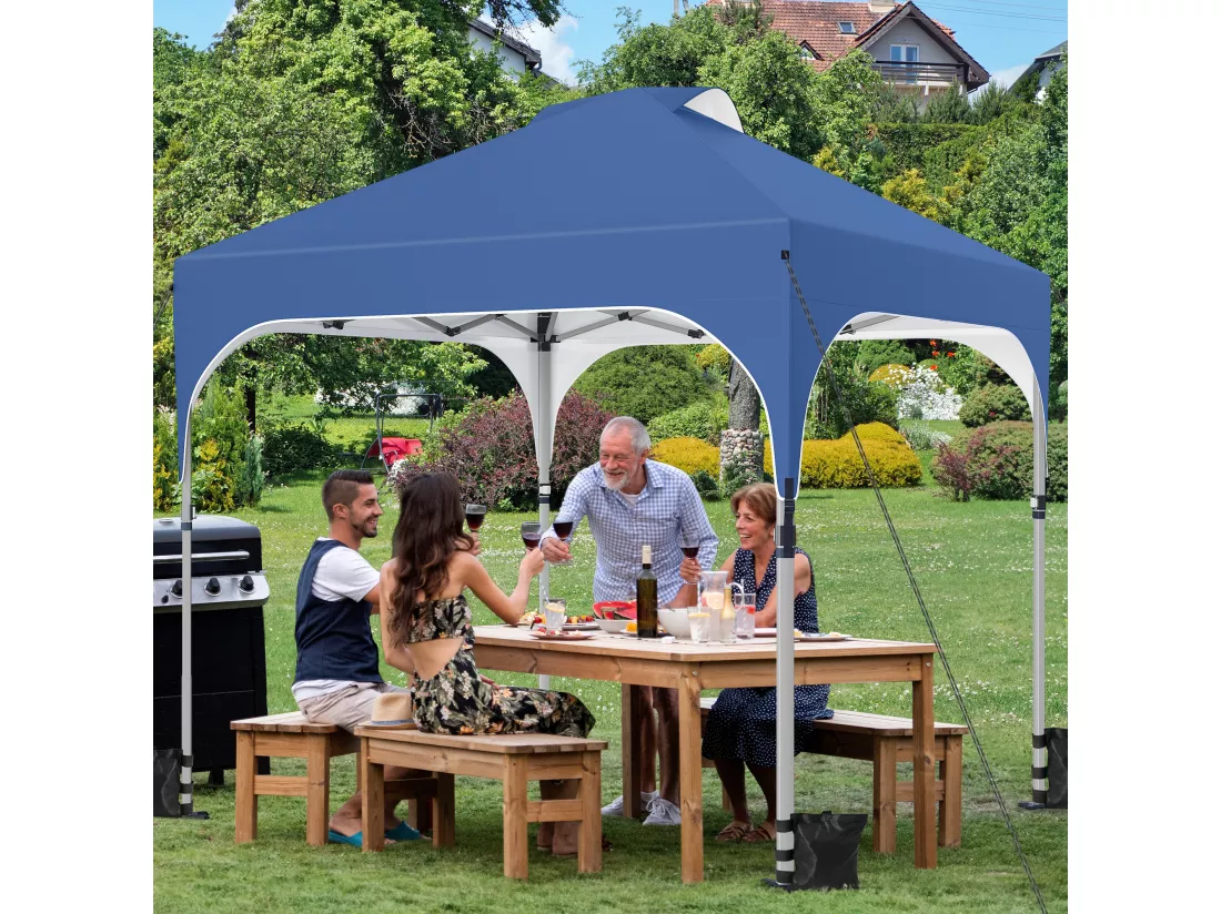 YITAHOME Abri de Jardin Pliable - Imperméable - avec Sac de Rangement pour Terrasse - Marché - Plage - 2,5 x 2,5 m, Vert