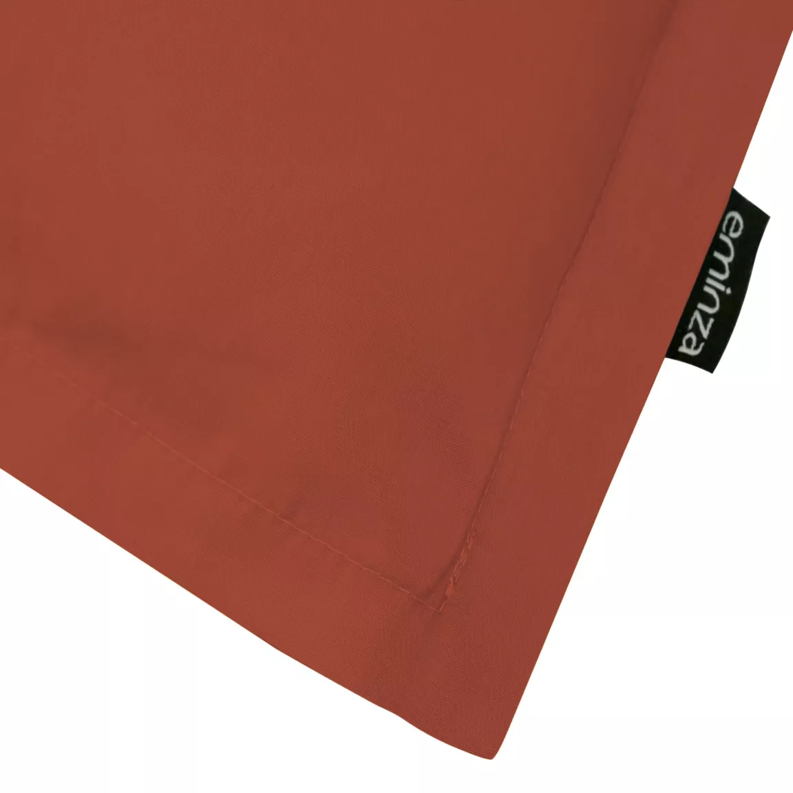 Taie d'oreiller carrée percale de coton (65 x 65 cm) Cali Terracotta