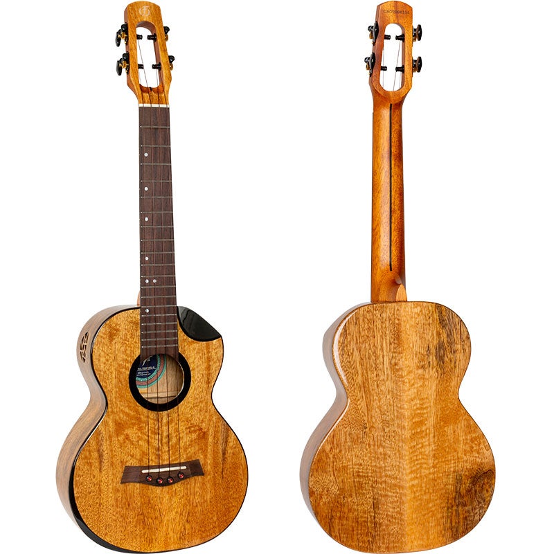 Flight Royal Series Fireball EQ-A Tenor elektrisch-akoestische tenor ukelele met gigbag