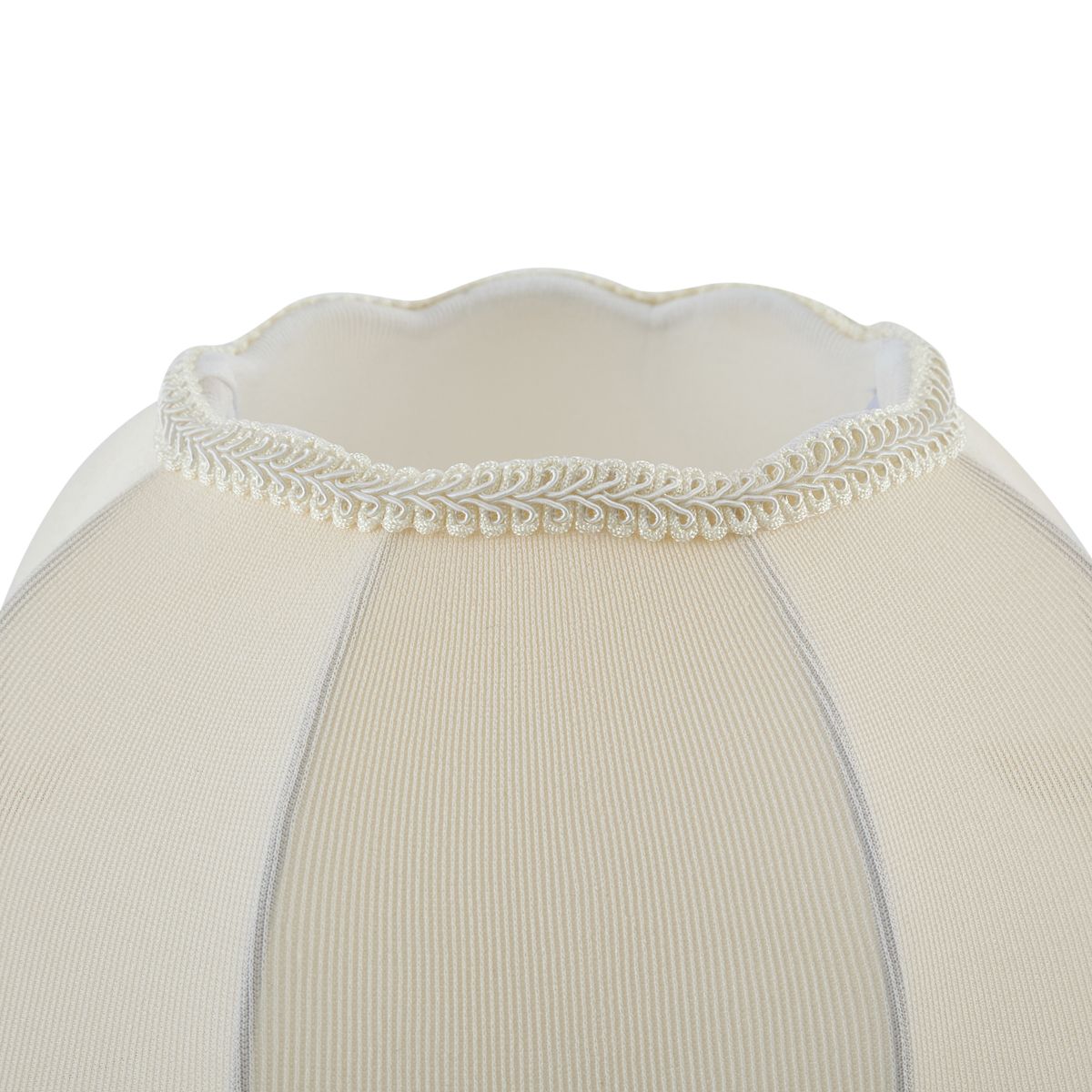 Stoffen lampenkap beige met witte binnenkant 31,5/15/14 - Heritage