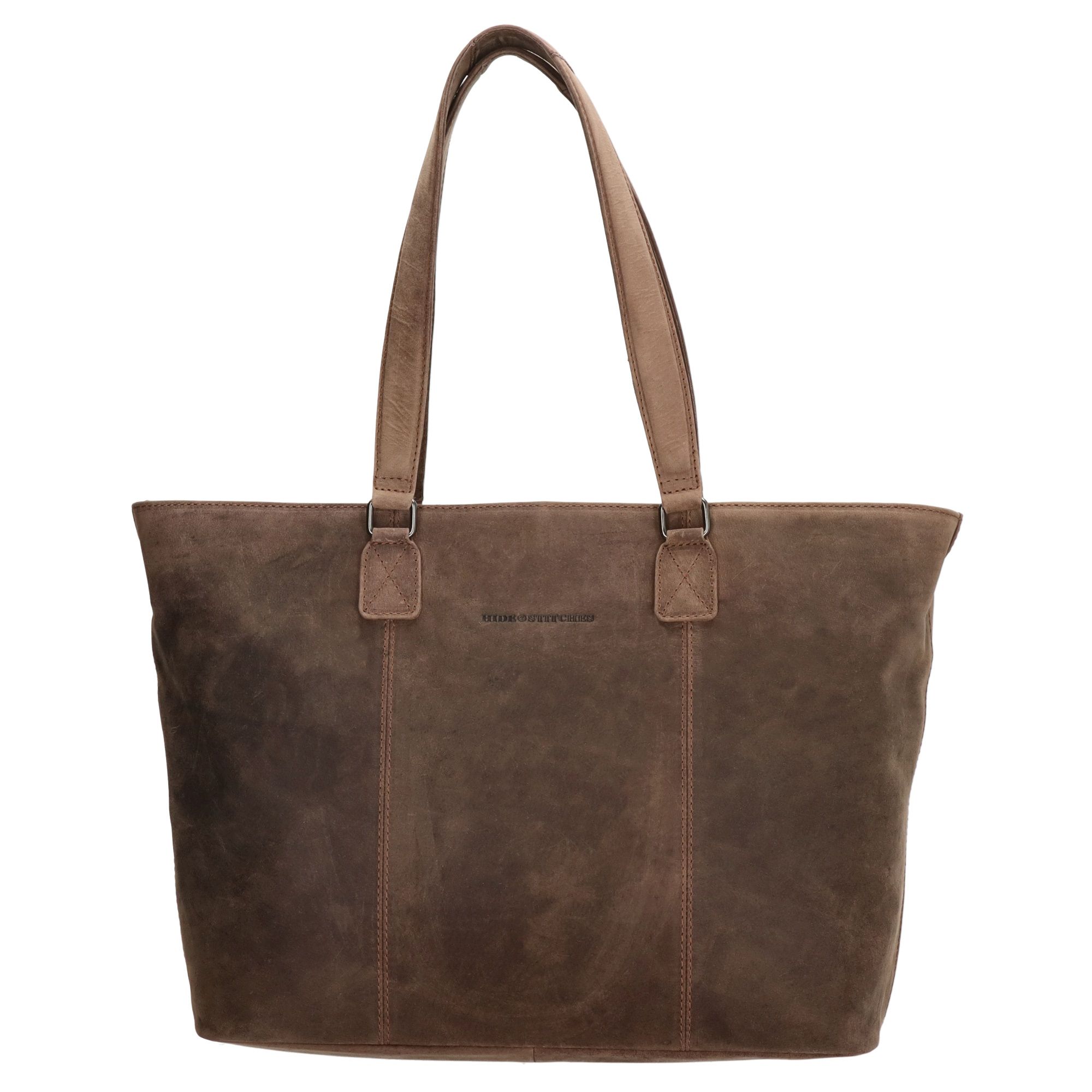 Hide & Stitches Idaho Laptoptas 15,6 inch Donkerbruin