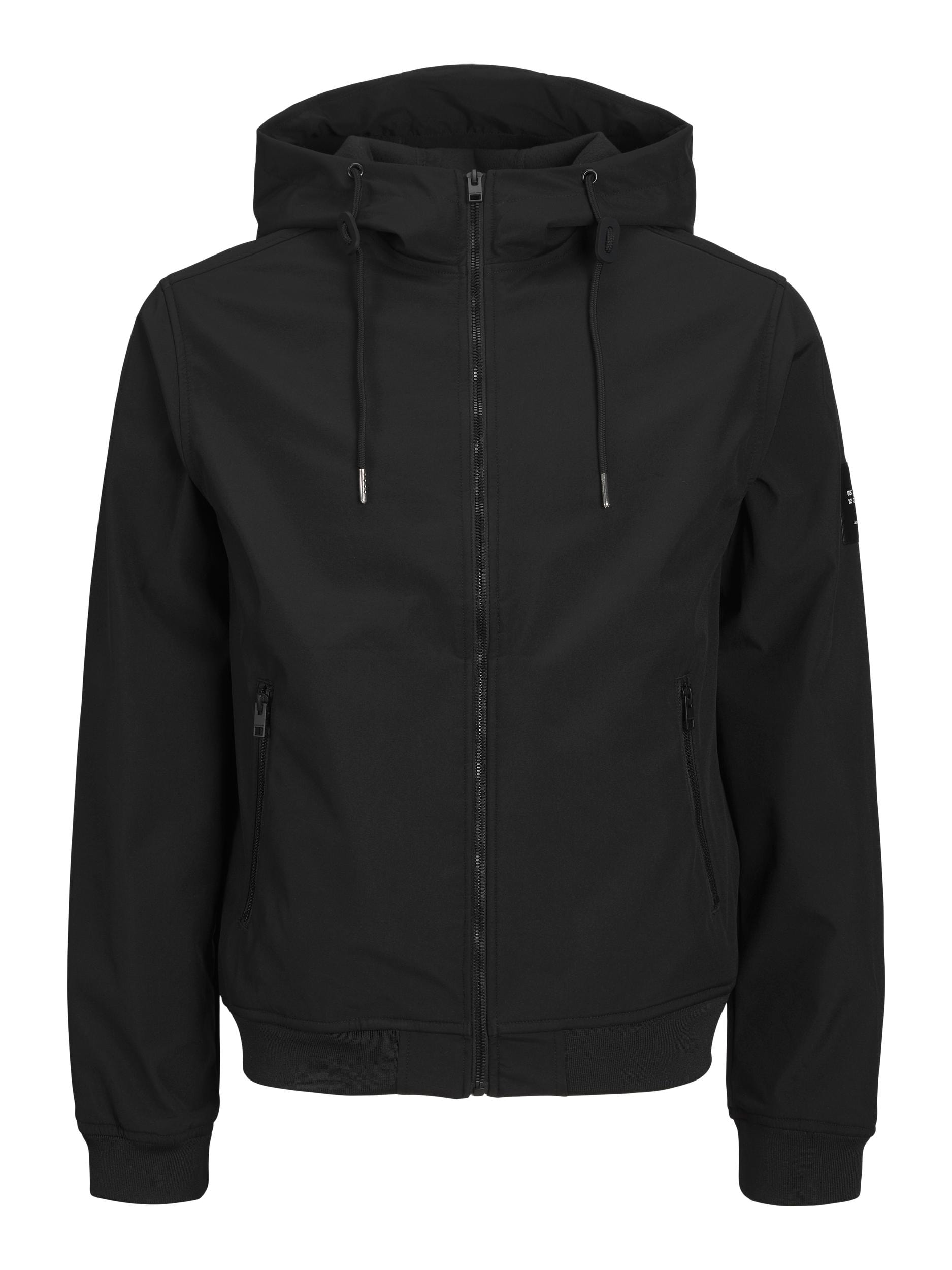 Jack & Jones PlusSize Softshelljacke »JJEBASIC mit Kapuze und wasserabweisendem Stoff« mit Kapuze unifarben, modisch, regular fit, Kunstfaser