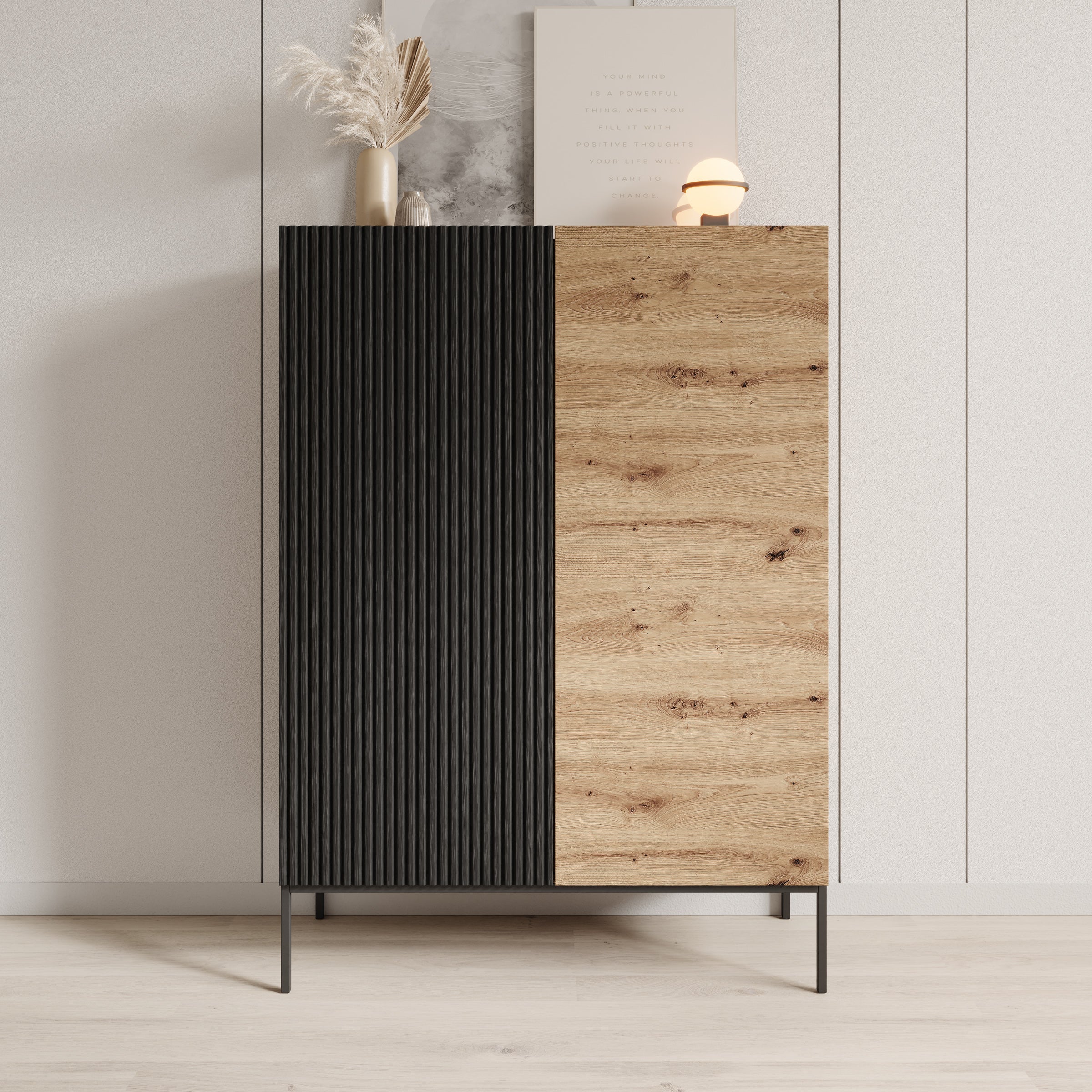 Meubella - Capri - Dressoir - Eiken - 100 cm
