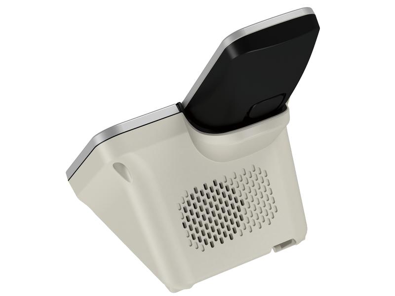 Panasonic Schnurlostelefon KX-TGD323SLW Trio Schwarz/Silber Grosses 3-fach DECT-Schnurlostelefon Set