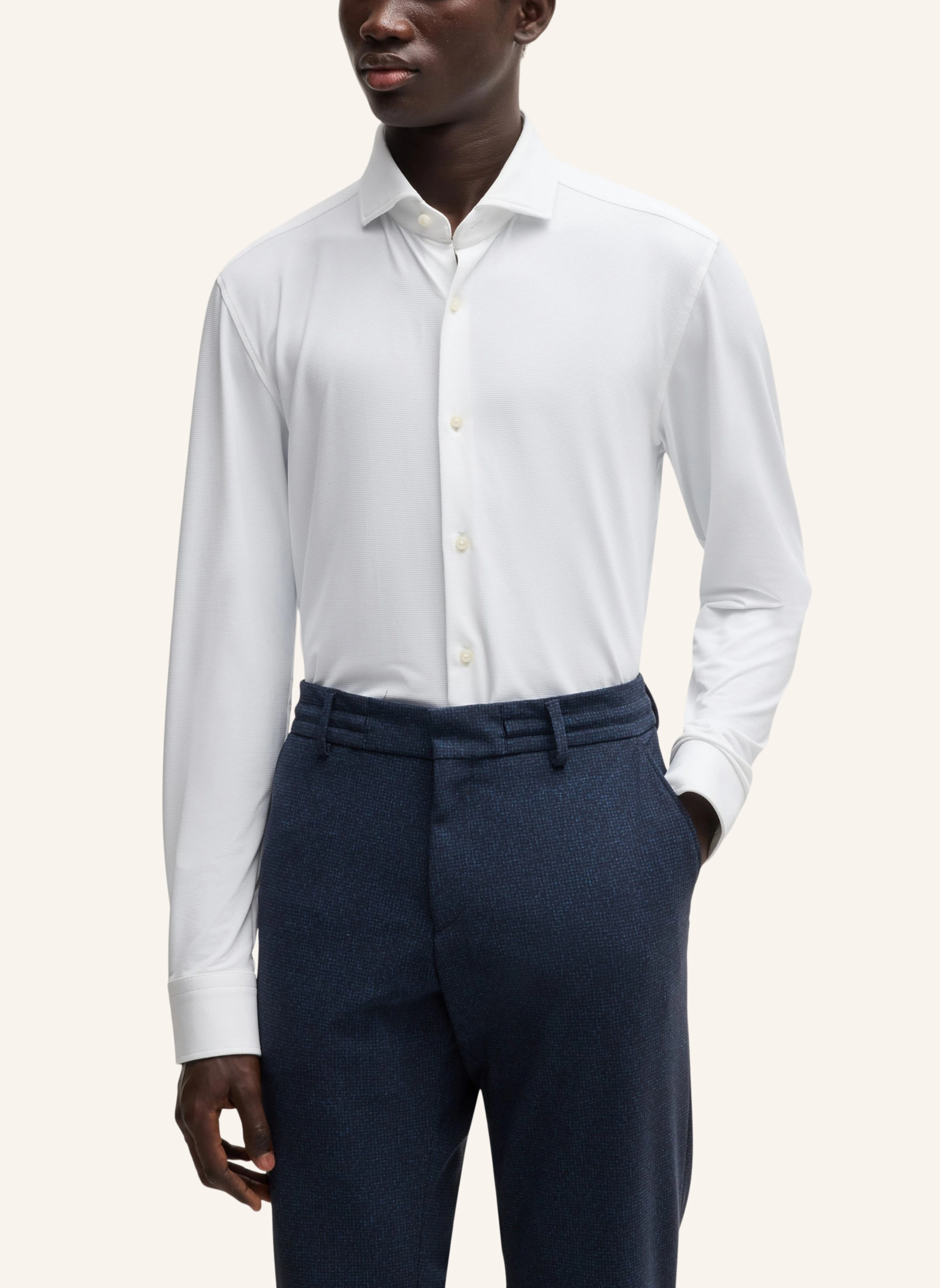 BOSS Business Hemd P-HANK-SPREAD-C1-222 Slim Fit