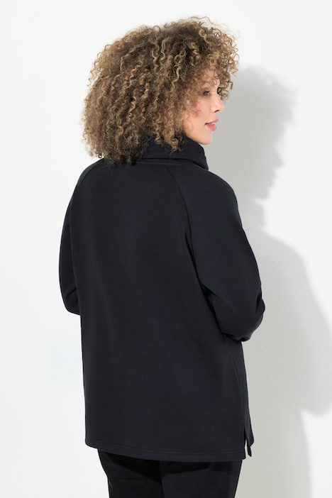 Sweatshirt, Zuckerstangen, Stehkragen, Langarm