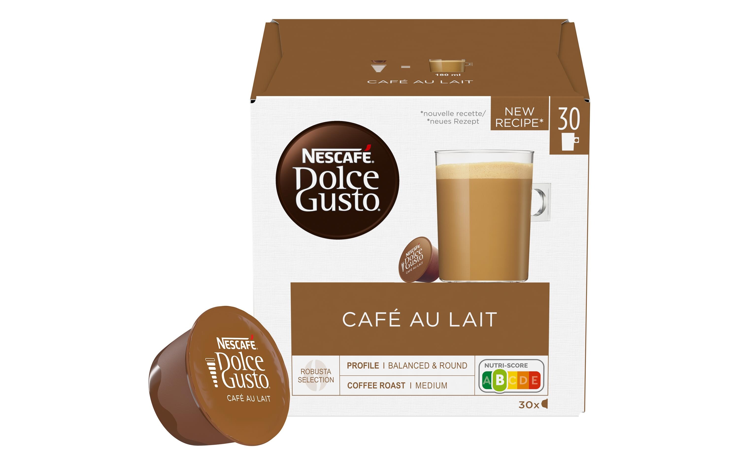 Kaffeekapseln Dolce Gusto Café Au Lait 30 StückNescafé Dolce Gusto Latte Kapseln