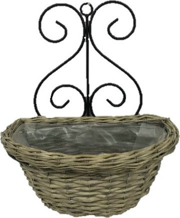 Intratuin muur bloempot naturel 35 x 22 x 41 cm