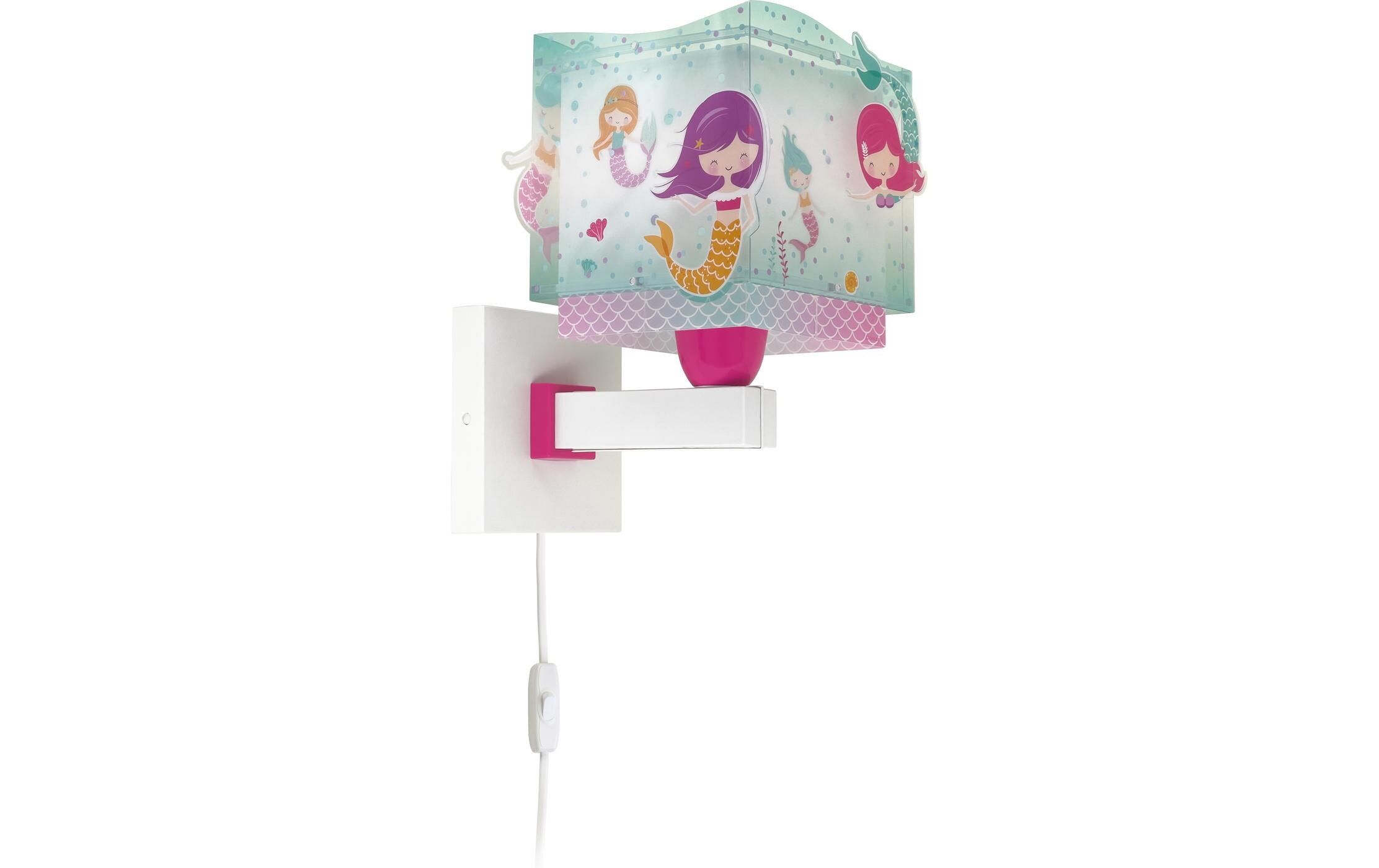 Wandleuchte MermaidsWandlampe mit Doppelschirm für Kinderzimmer