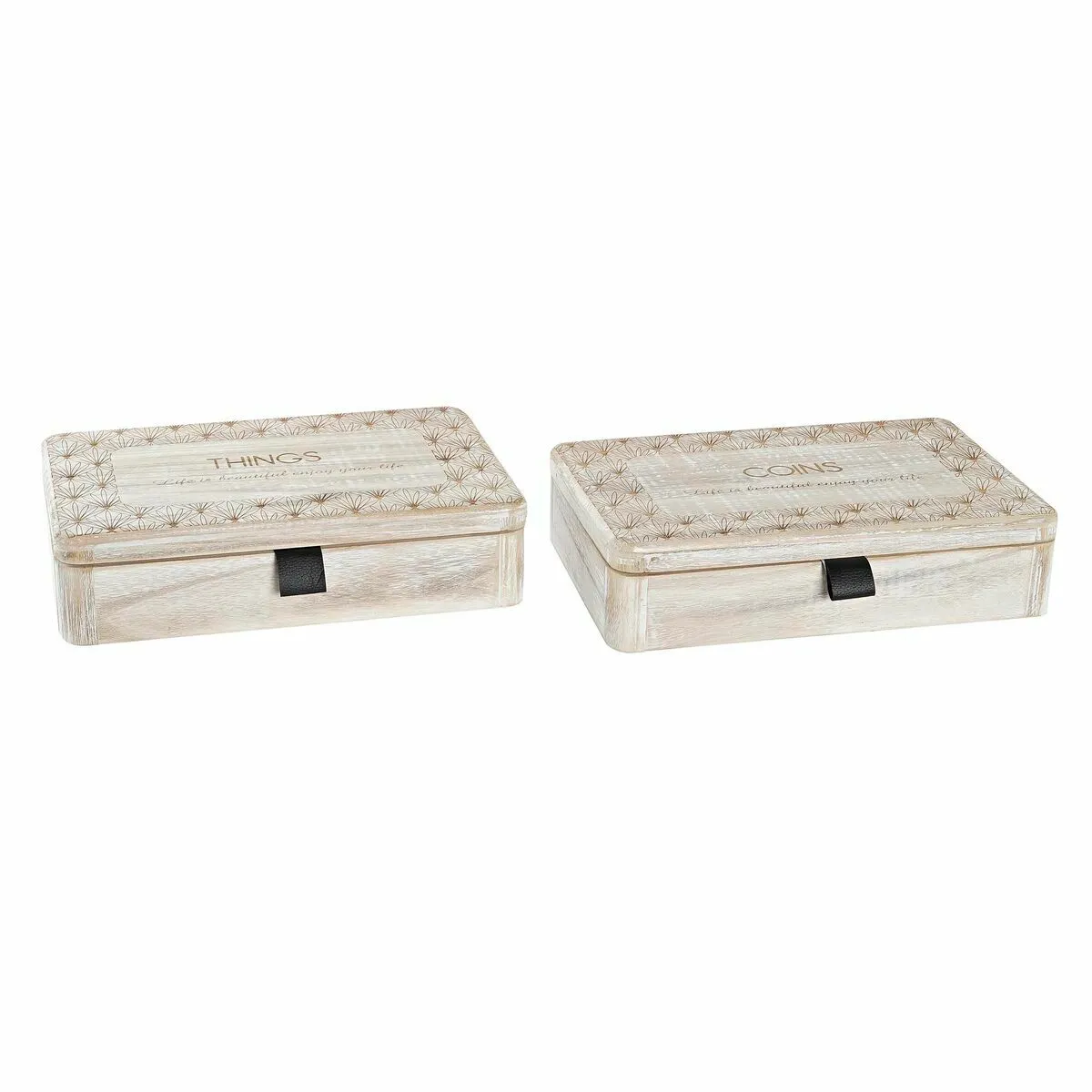DKD Home Decor Boîte Décorative Bois MDF