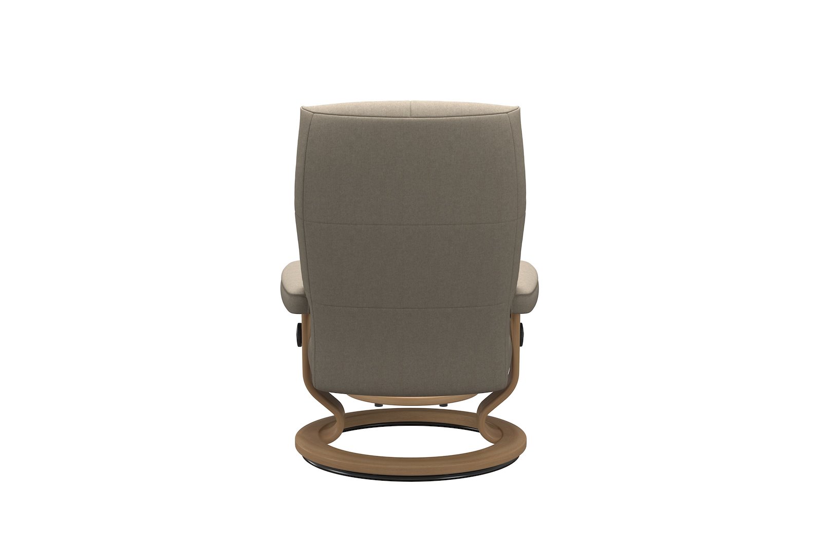 David lenestol med krakk Tekstil Calido Light Beige - Classic - Eik