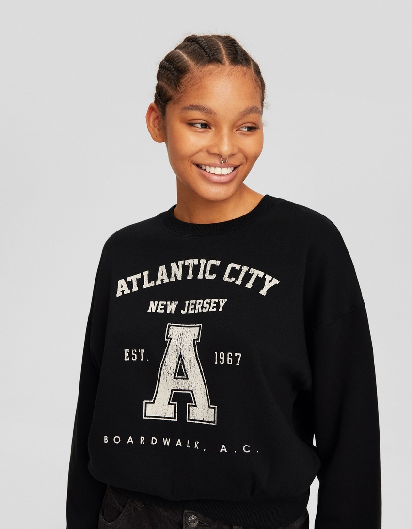 Moletom com estampa de Atlantic City