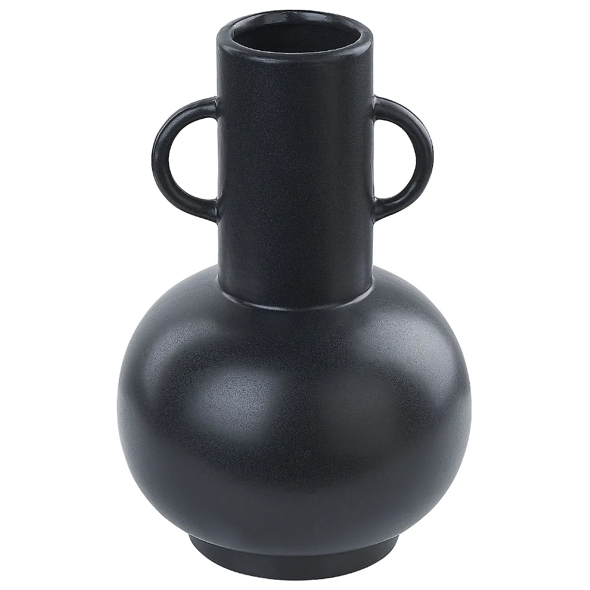 BELIANI Vase PEREA - Céramique 26 cm Noir