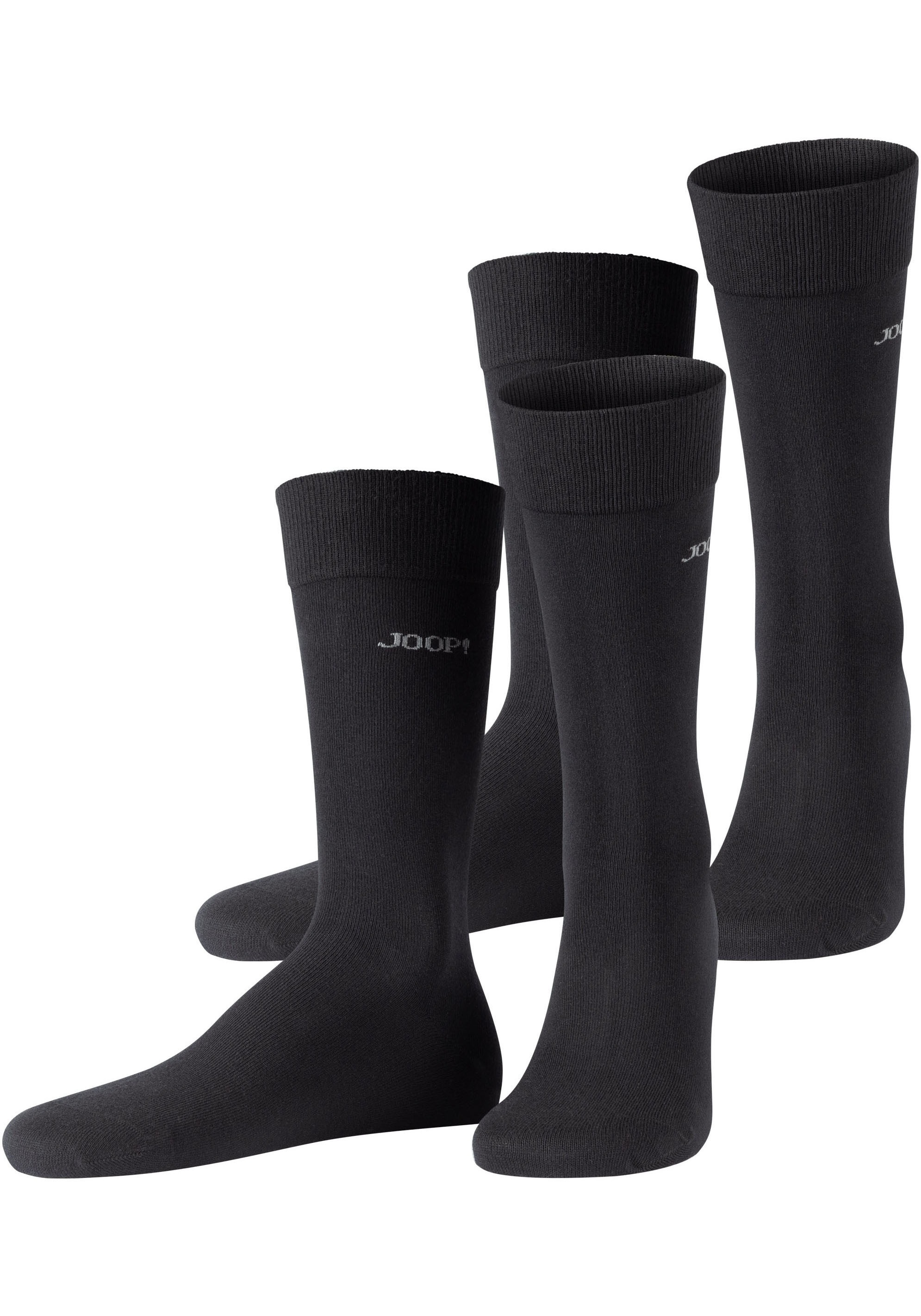 JOOP! Socken »premium essentials« 4 Paar,  Premium Essentials, verstärkte Ferse, haltbare Spitze