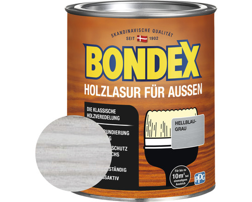 BONDEX Houtbeits Lichtblauwgrijs 750 ml
