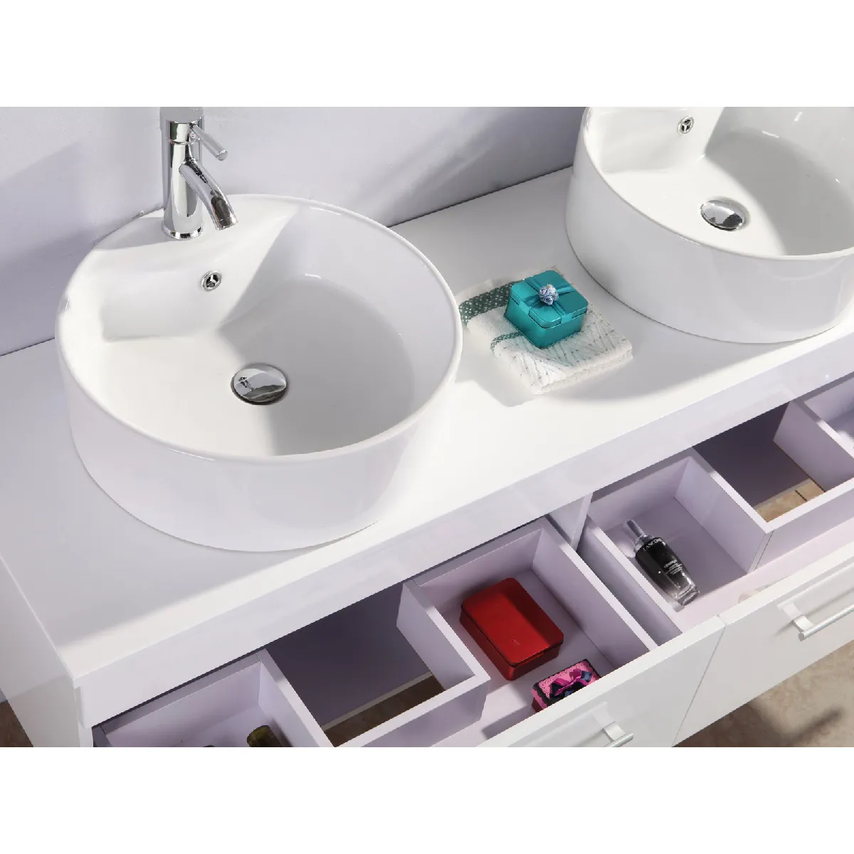 SIMBA Meuble Salle de Bain Set Vasque 150 cm Blanc