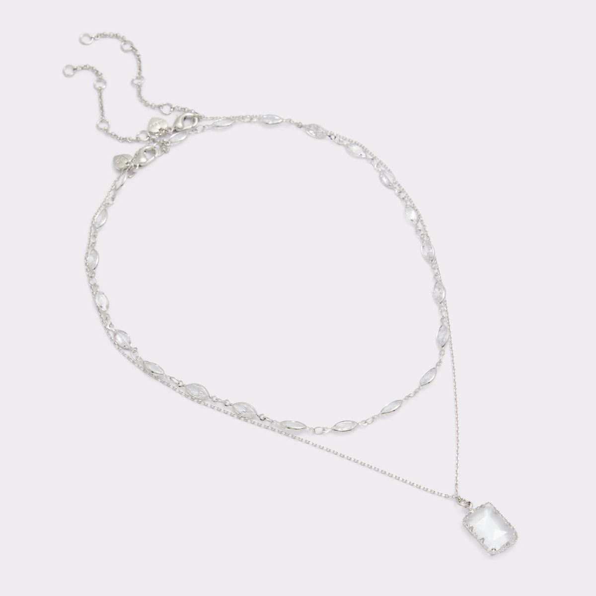 Destinie Silver-Clear Multi Women Necklaces