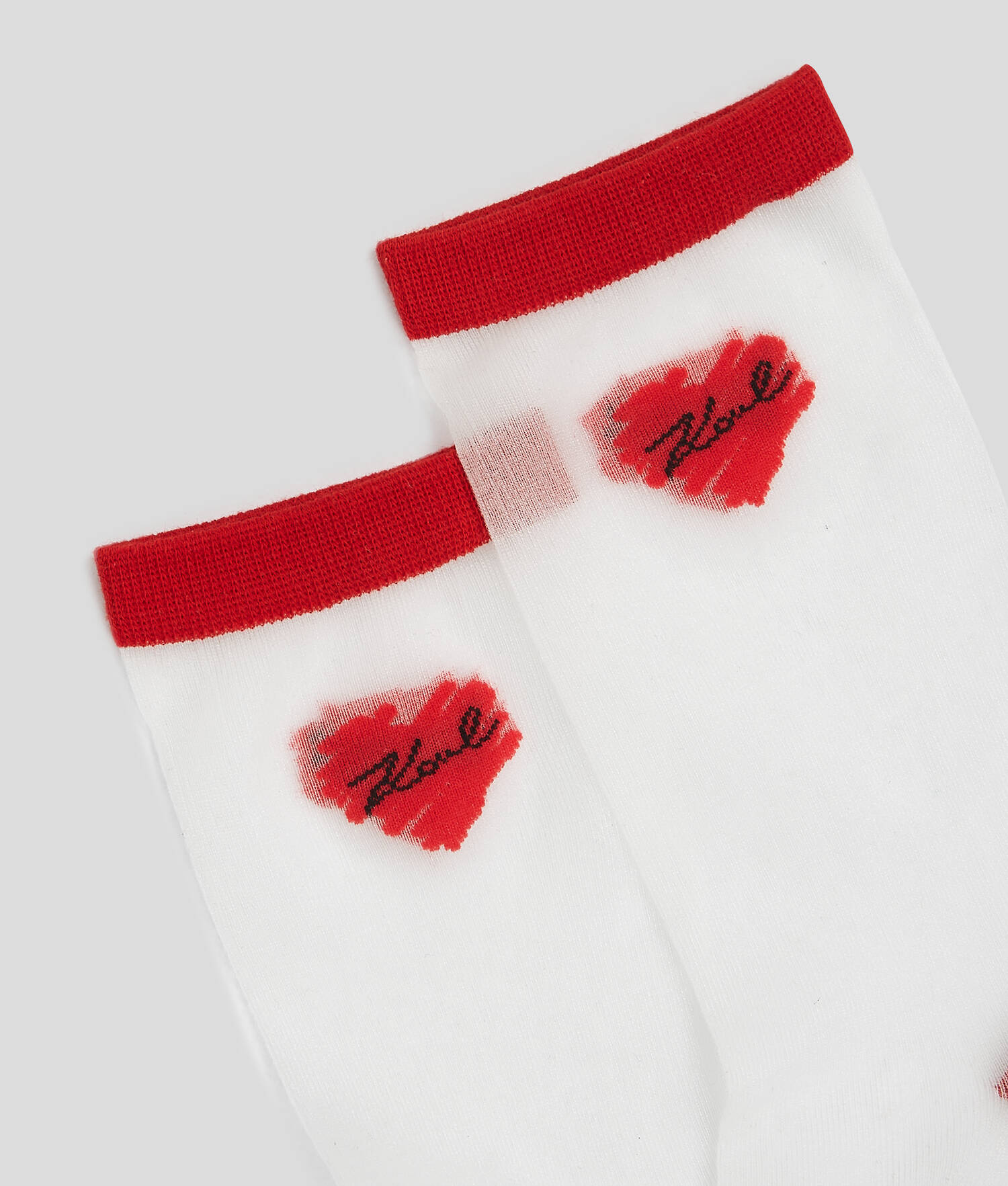 CHAUSSETTES EN MESH K/HEART – LOT DE 2 - Rouge Klassic