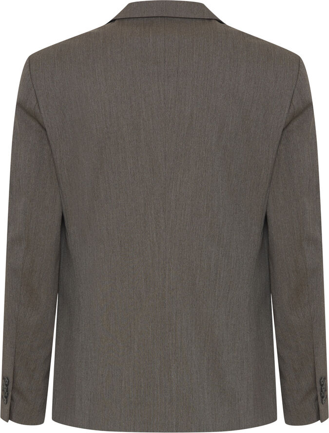 Casual Friday CFBILLE 0169 tweed weave blazer Silver mink melange