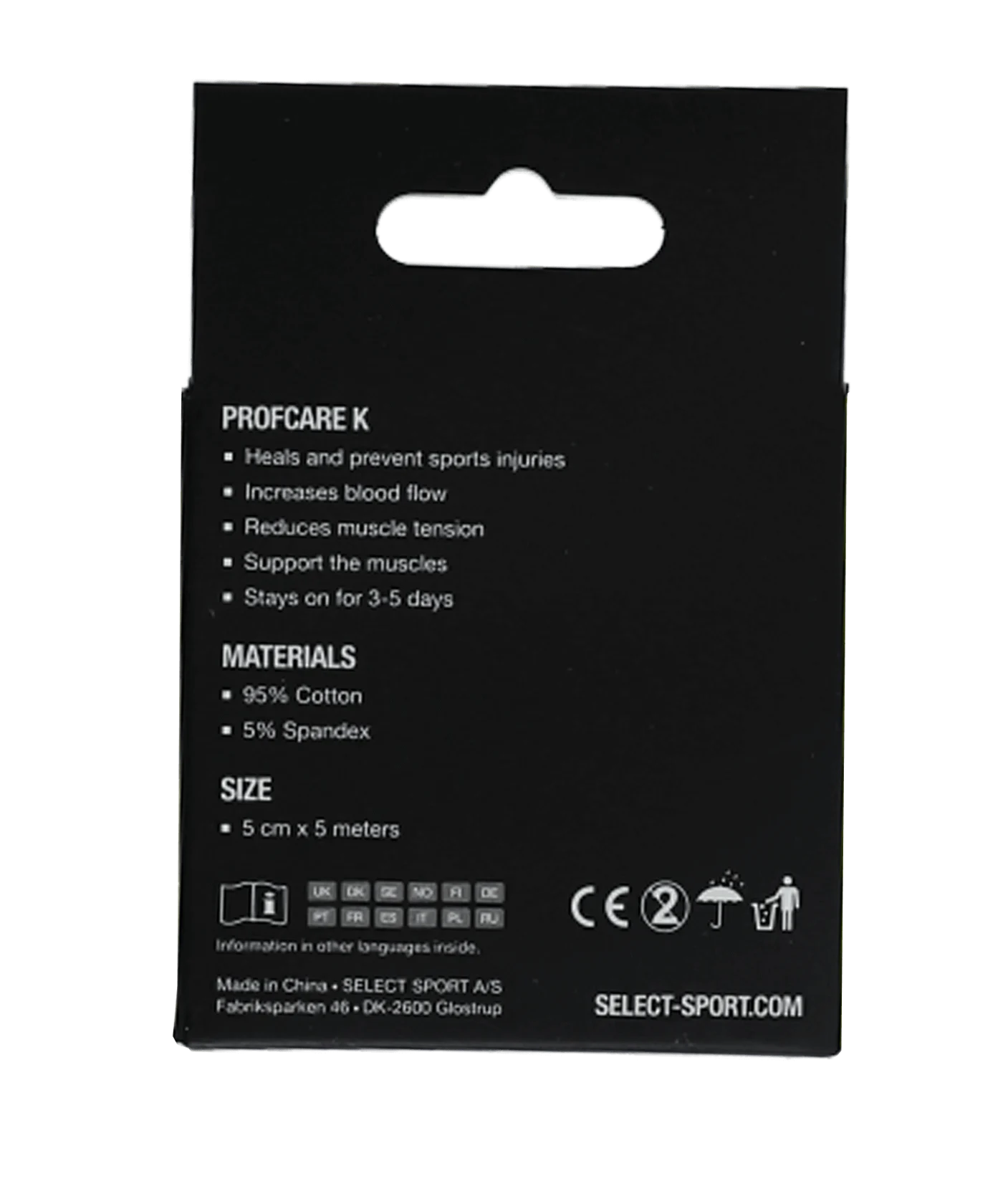 Select Profcare Tape 5,0cm x 5m Schwarz F111