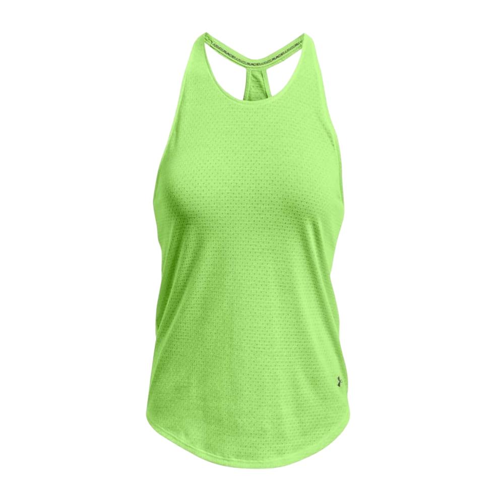 Under Armour Débardeur Vert Fluo Femme Under Armour Ua Streaker Run