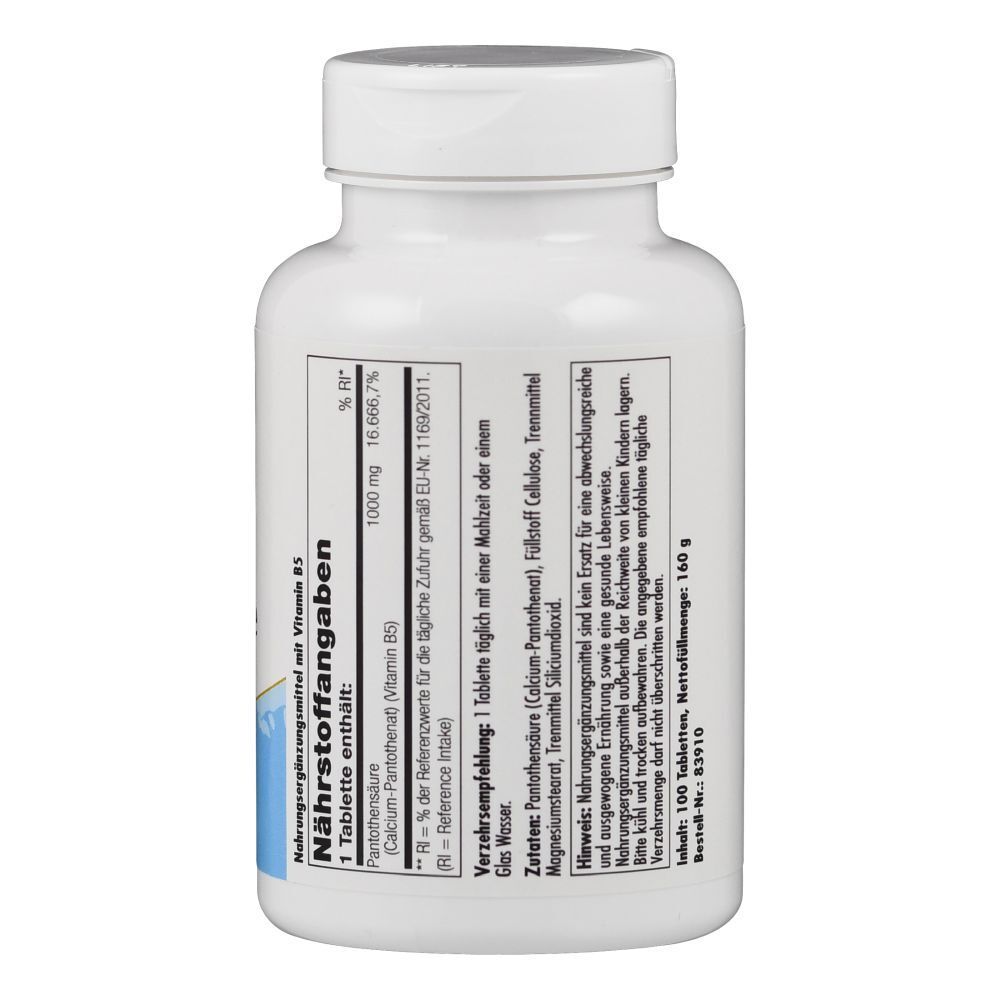 Vitamin B5 1000 mg Pantothensäure