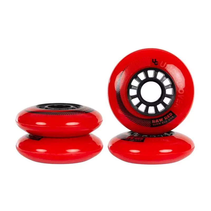 Roues roller UNDERCOVER Raw 80/85A Red (pack de 4)