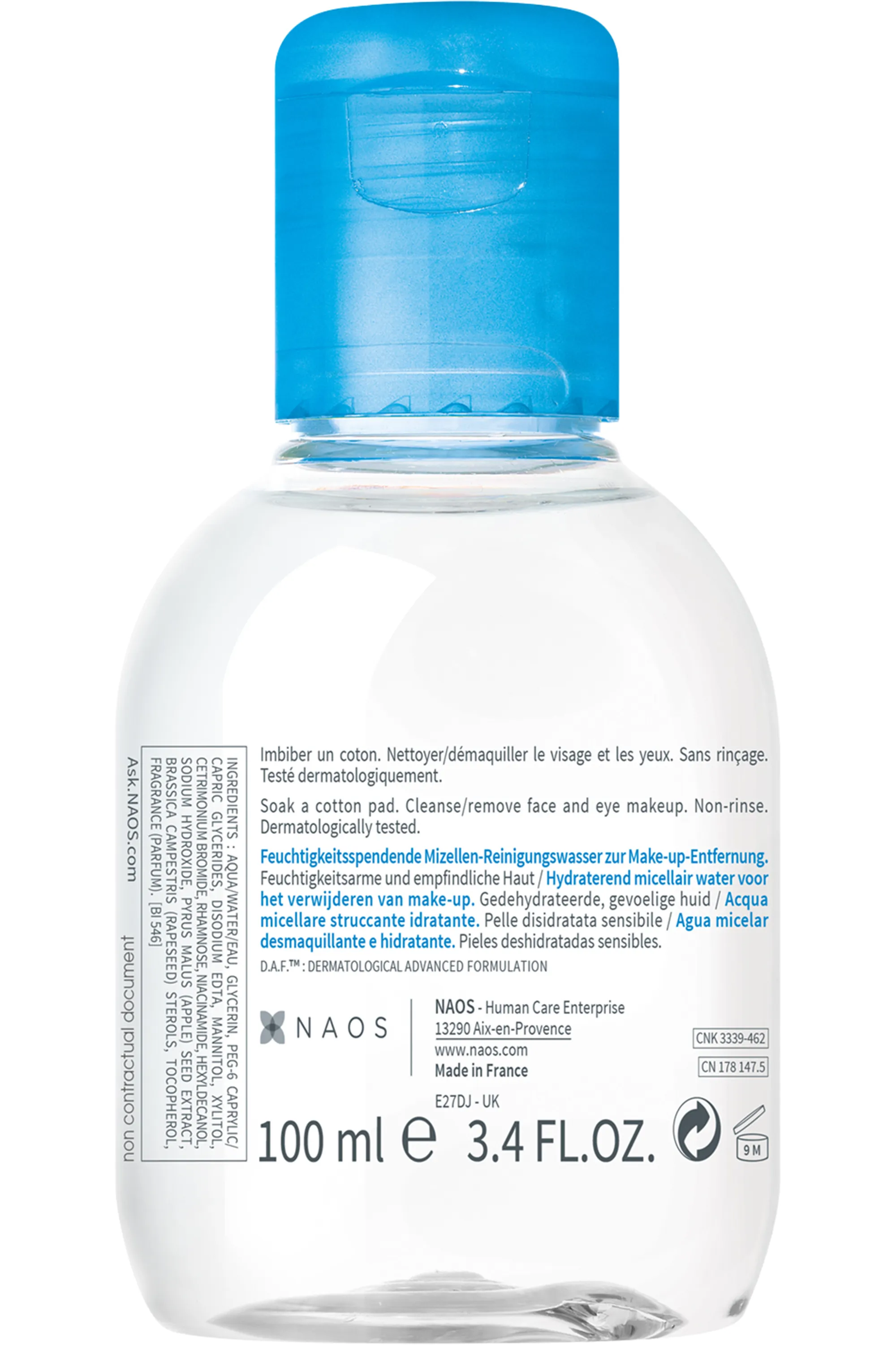 Bioderma Eau micellaire démaquillante hydratante Hydrabio H20