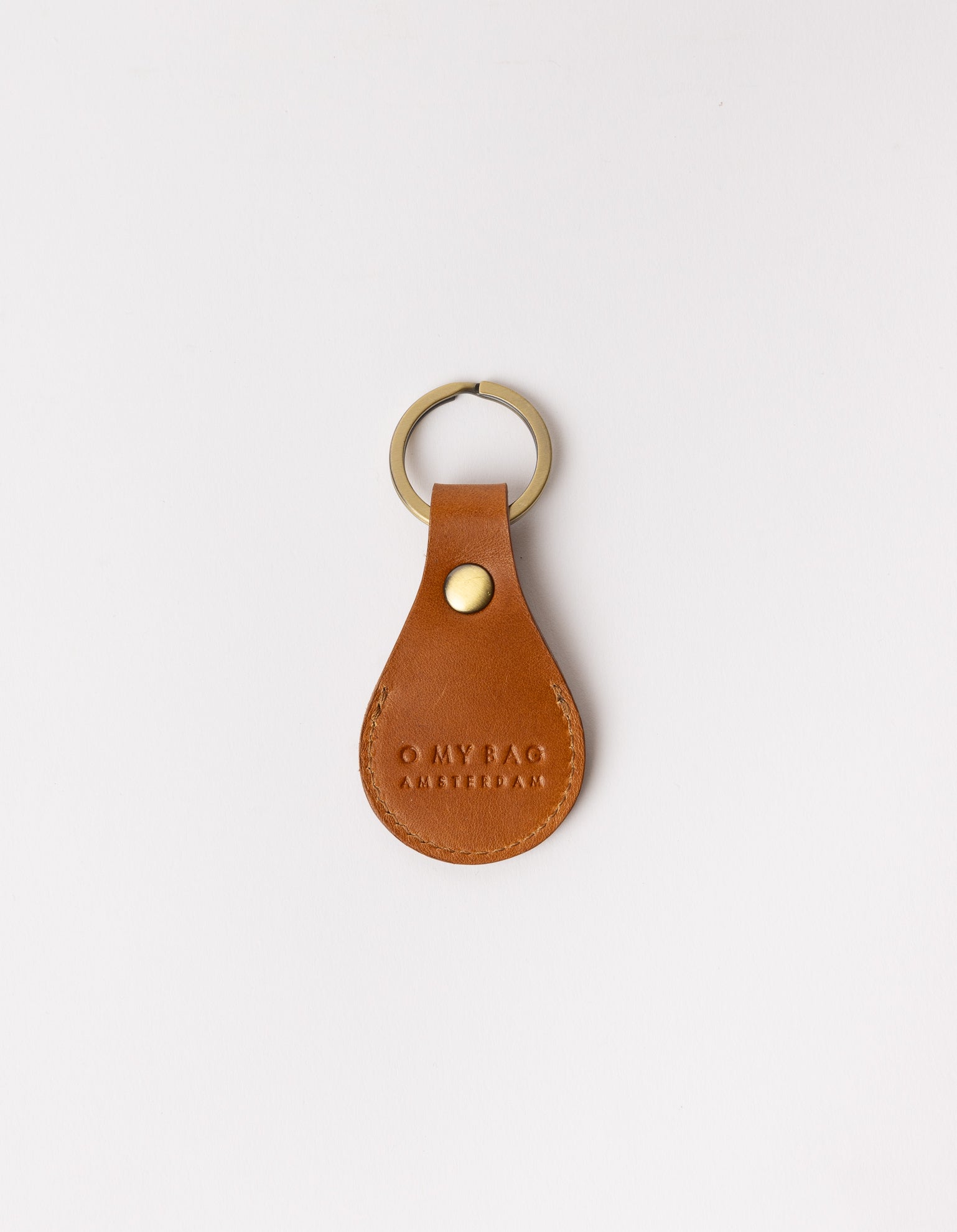Airtag Holder - Cognac Classic Leather