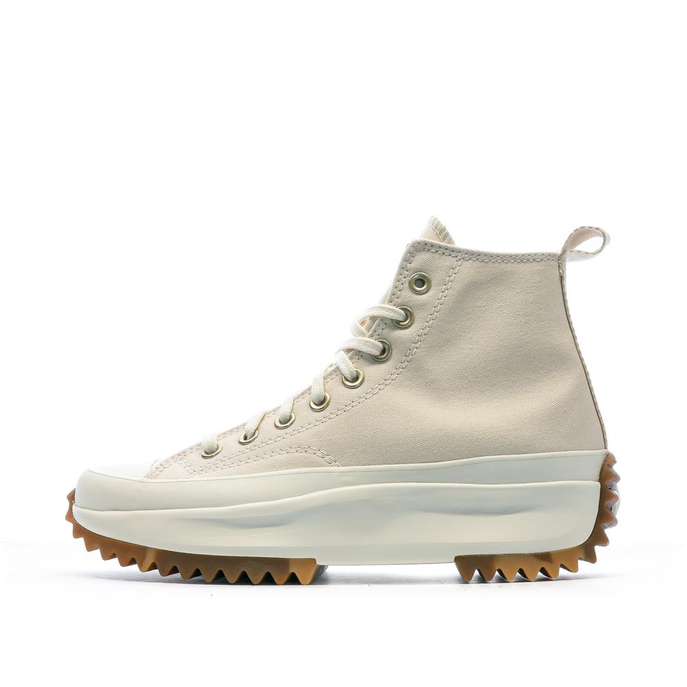 Converse Baskets Écru Femme Converse Run Star Hike Hi Natural