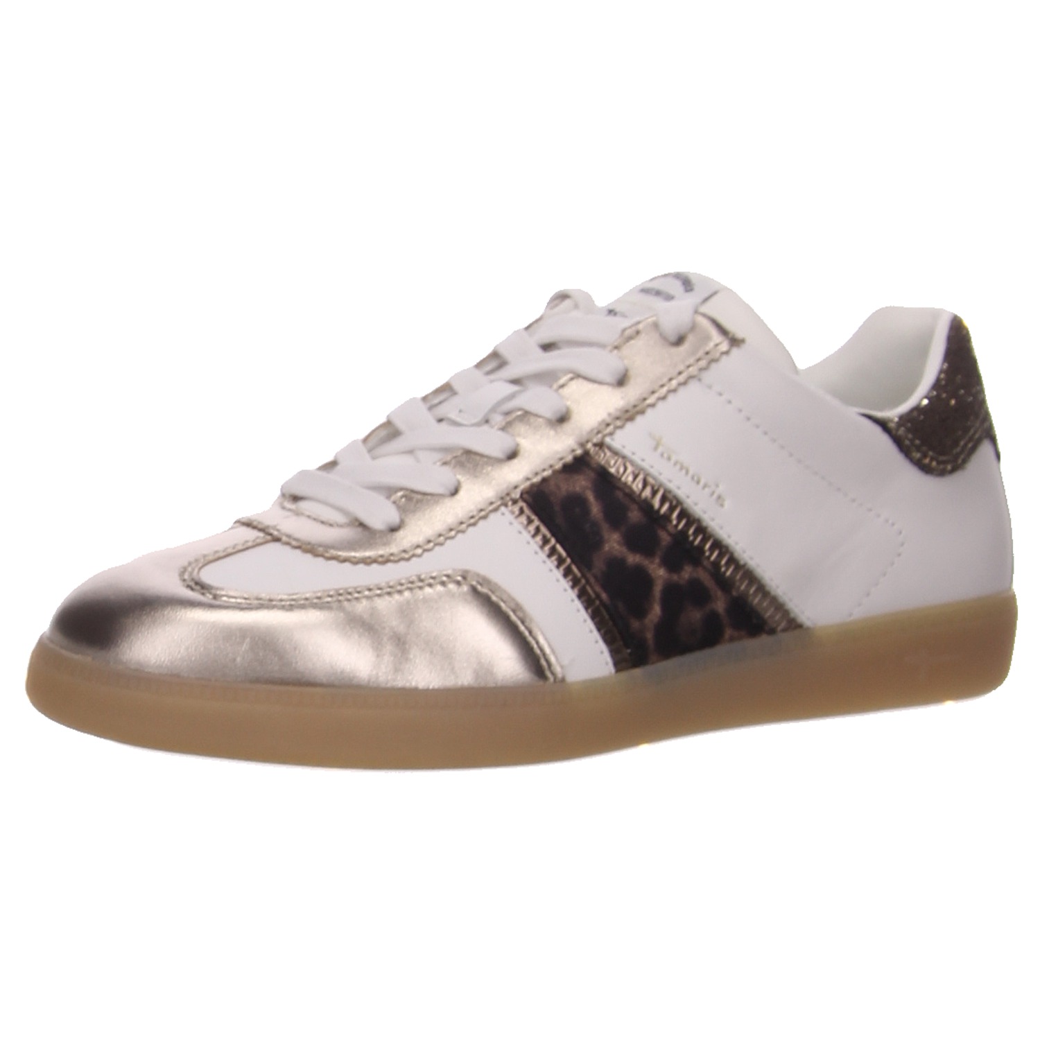 Tamaris Schnürhalbschuh weiß weiss/weiss kombi