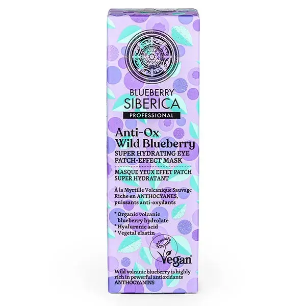 Máscara para Olhos Natura Siberica Blueberry Siberica com Efeito Hidratante Super Hidratante 30 ml