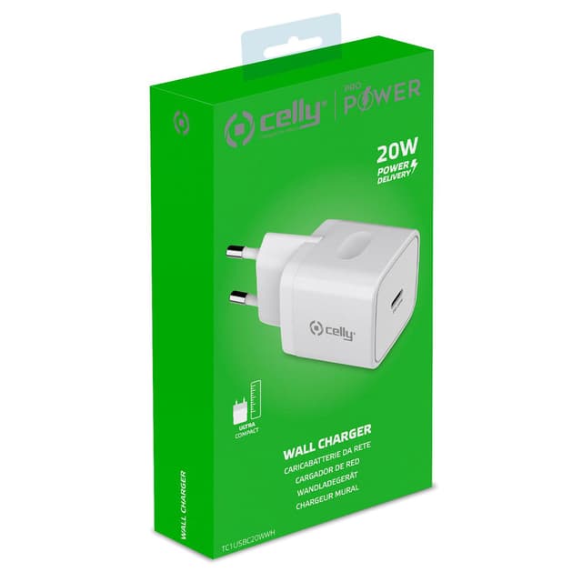 Celly USB-oplader USB-C PD 20W
