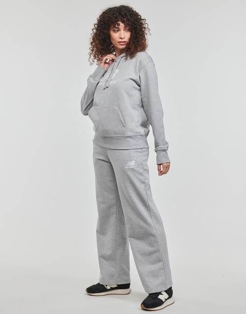 New Balance - ESSENTIALS STACKED LOGO HOODIE - Gris