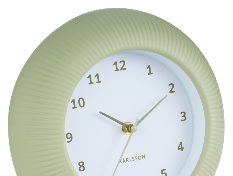 Wall Clock Tender Rib KA6048BL Misty blue