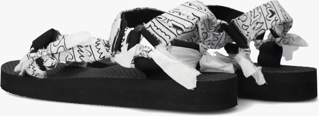 zwarte arizona love platte sandalen trekky bandana