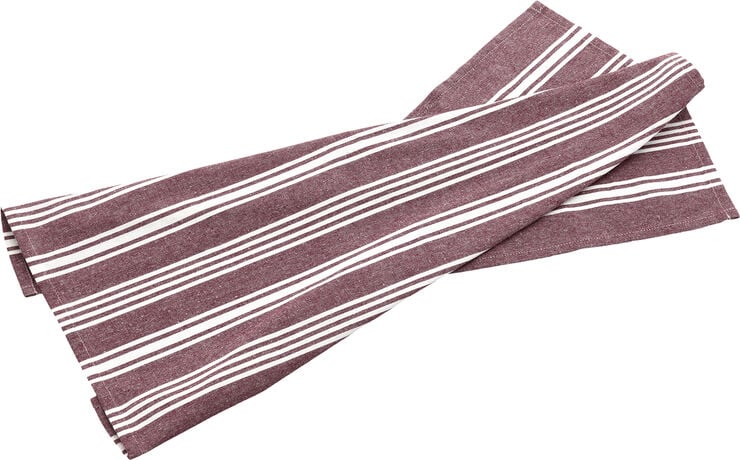 Bastian Viskestykke recycle Eco Stripe 70 x 50 cm Rumba red Rumba red