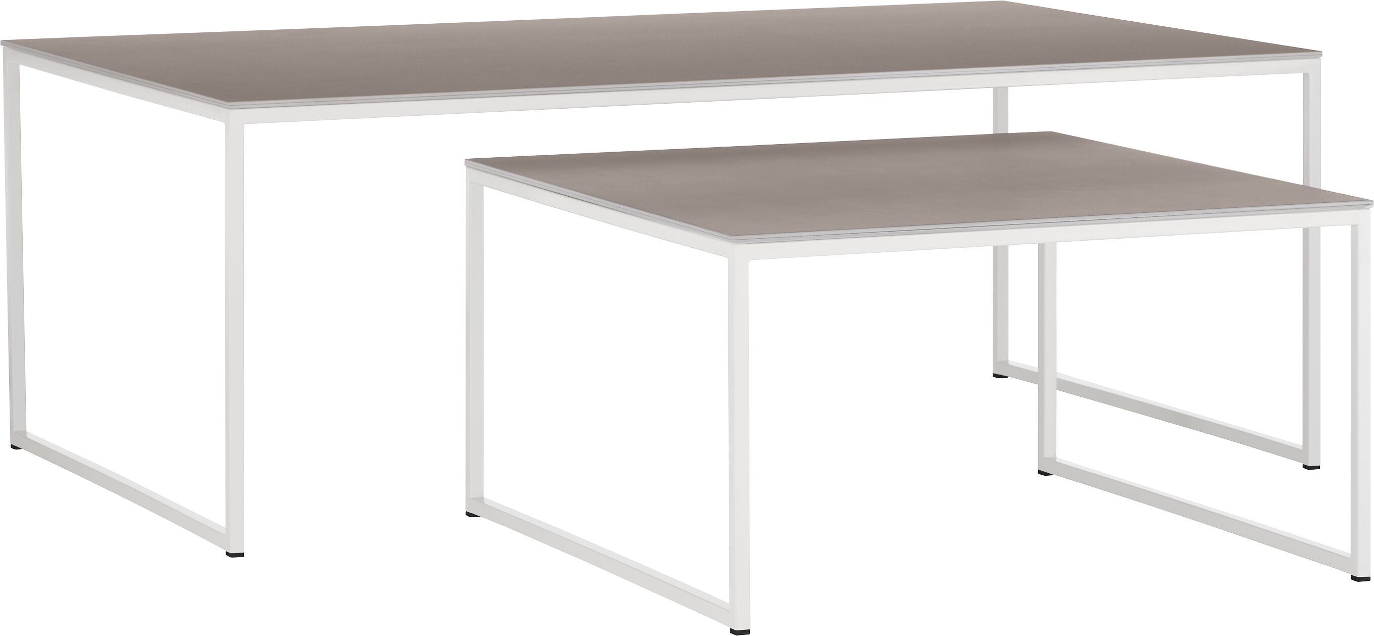 AVEA Salontisch - Beton hell / grau / B: 65.0 cm x T: 65.0 cm x H: 35.6 cm
