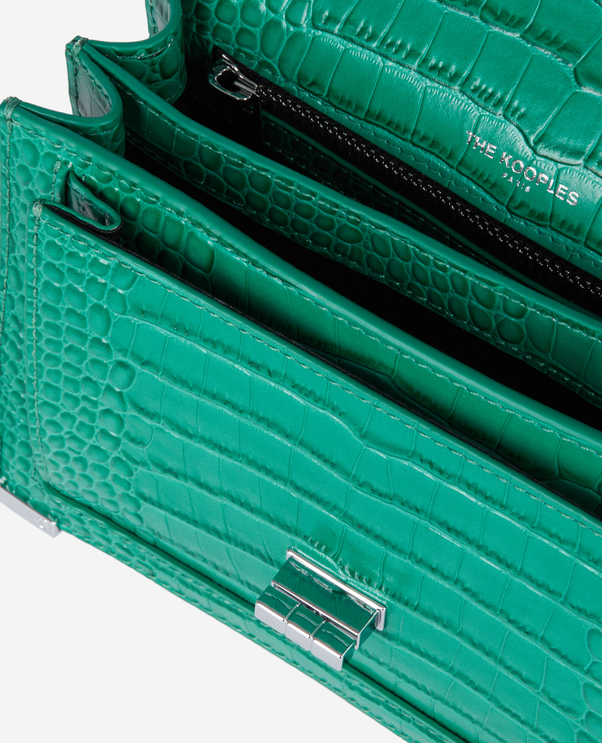 Sac Emily small en cuir vert