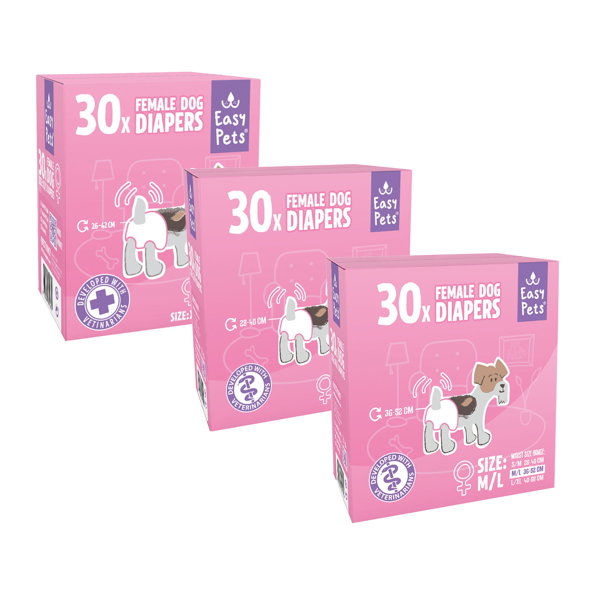 EasyPets Hondenluiers Teef