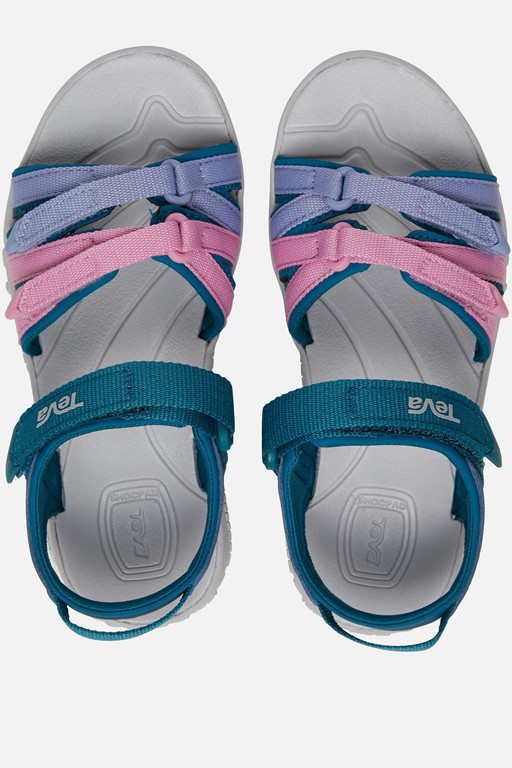 Teva Tirra Sandalen blauw Textiel
