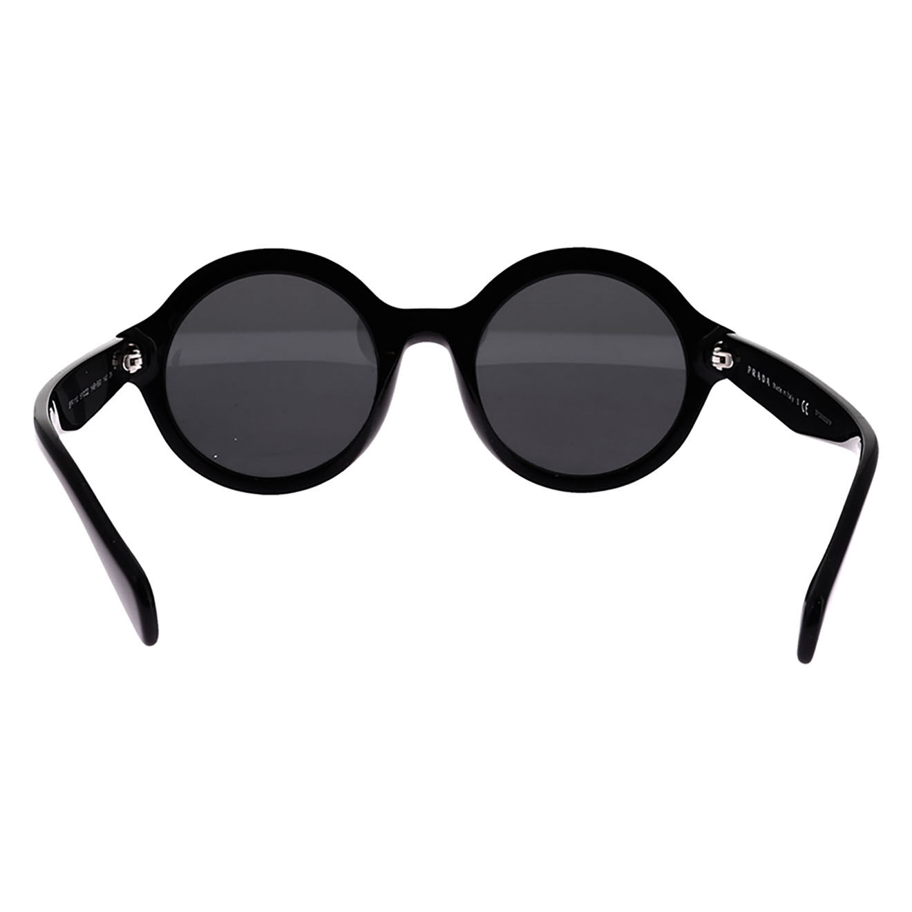 Prada Lunettes de Soleil tondes noires - Très bon état