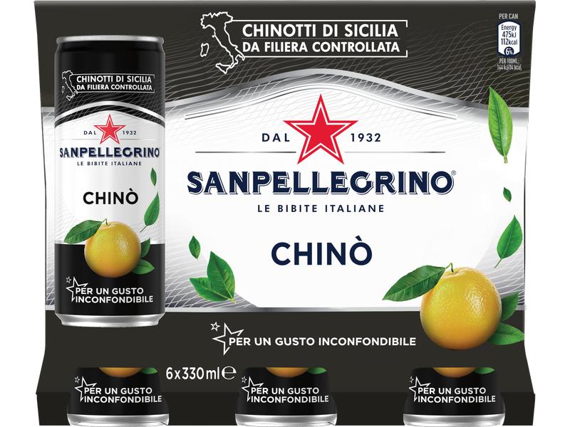San Pellegrino Soft-Drinks Limonade Chinotto 6 x 0.33 l Erfrischendes Getränk mit Kohlensäure