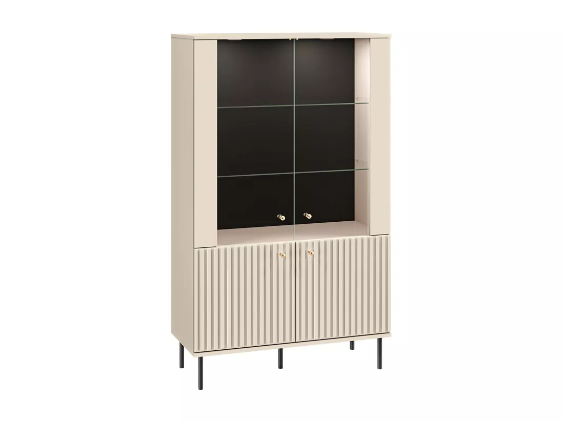 Vaisselier 4 portes LED Nova Cachemire